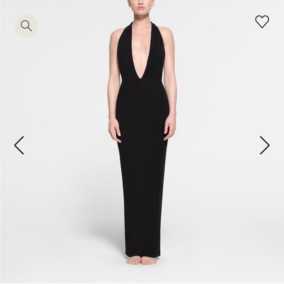 SKIMS NWT summer mesh halter long dress S - Picture 3 of 7